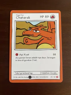 Pokkedo Set V2 - Chatarak / Charizard 39/60 - Pokemon Art Card - NM - Image 1