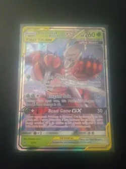 Pokemon TCG Pheromosa & Buzzwole GX Card 1/214 Unbroken Bonds Tag Team (Nm) - Image 1