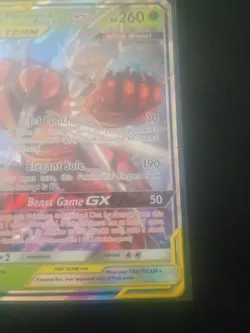 Pokemon TCG Pheromosa & Buzzwole GX Card 1/214 Unbroken Bonds Tag Team (Nm) - Image 4