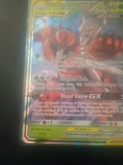 Pokemon TCG Pheromosa & Buzzwole GX Card 1/214 Unbroken Bonds Tag Team (Nm) - Image 5