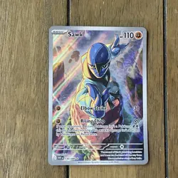 Pokemon TCG White Flare Sawk 130/086 Illustration Rare English NM - Image 4