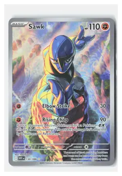 Sawk 130/086 Illustration Rare White Flare Pokemon Near Mint A860 - Image 1