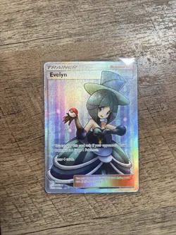 Pokemon Evelyn 175/181 Sun & Moon Team Up Full Art Holo Trainer Supporter - Image 1