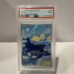 PSA 9 Mint Spheal 199/191 SV08: Surging Sparks Graded Pokemon Slab - Image 2