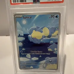 PSA 9 Mint Spheal 199/191 SV08: Surging Sparks Graded Pokemon Slab - Image 4