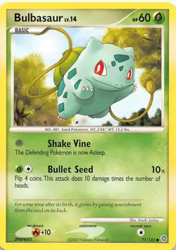 Bulbasaur 77/132 Common Secret Wonders Pokemon Near Mint - Image 1