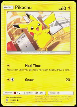 Pikachu 55/236 Common Unified Minds Pokemon Near Mint - Image 1