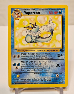 Vaporeon 28/64 Rare Unlimited Jungle Pokemon 1874 - Image 1