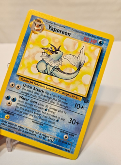 Vaporeon 28/64 Rare Unlimited Jungle Pokemon 1874 - Image 4