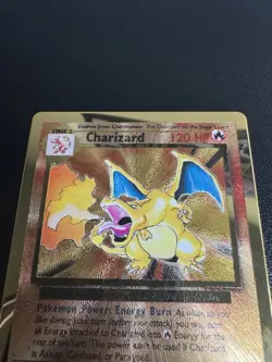 Pokemon Celebrations Charizard Gold Metal Card #4/102 Promo 25th Anniversary - Image 4