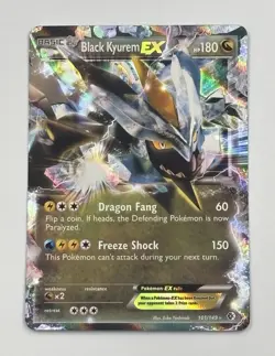 NM Pokemon Black Kyurem EX 101/149 Boundaries Crossed Full Art Holo UR - Image 1