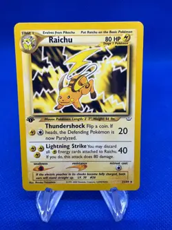 VTG 2000 Pokemon 1st Edition Neo Revelation Raichu 21/64 Regular Rare NM - Image 1