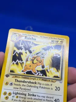 VTG 2000 Pokemon 1st Edition Neo Revelation Raichu 21/64 Regular Rare NM - Image 3
