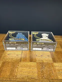 Pokemon Mega Evolution ETBs Set Of 2 Factory Sealed W/ Acrylic Case Protector. - Image 5