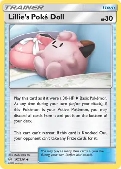 Lillie's Poke Doll [SM12 - 197/236] SM - Cosmic Eclipse - NM - Image 1