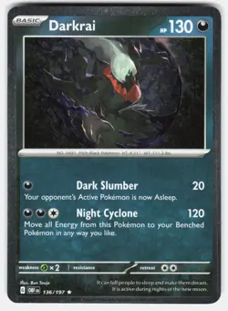 Darkrai (Cosmos Holo) 136/197 Holo Miscellaneous Cards & Products Pokemon NM - Image 2