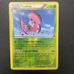 Vivillon (Meadow [Pink]) - 17/146 - Reverse Holo Rare XY Pokemon NM - Image 1
