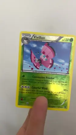 Vivillon (Meadow [Pink]) - 17/146 - Reverse Holo Rare XY Pokemon NM - Image 2