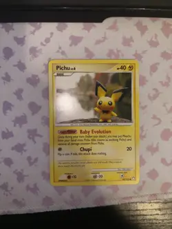 Pokemon Pichu TCG Mysterious Treasures Card 93/123 Regular Common - Image 1