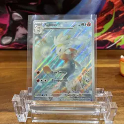 Pokemon TCG Raboot Stellar Crown Holo Card 147/142 Mint Condition - Image 1