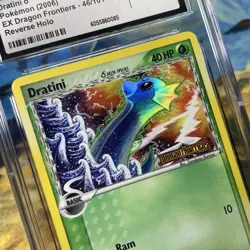 Dratini Delta Species 46/101 EX Dragon Frontiers Reverse Holo CGC Mint 9 POP 32 - Image 2