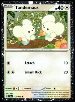 Pokemon TCG Tandemaus 167/193 2023 Paldea Evolved Cosmos Holo Promo Card - NM - Image 1