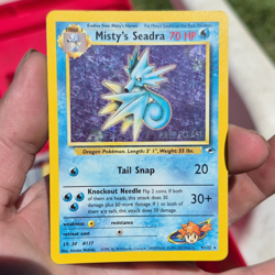Misty's Seadra Prerelease Holo Promo WotC 009/132 70 HP English - Image 1