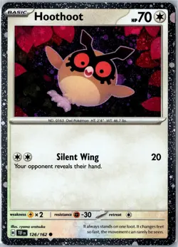 Hoothoot (Cosmos Holo) Scarlet & Violet Promo 126/162 Promo Holo Near Mint - Image 1