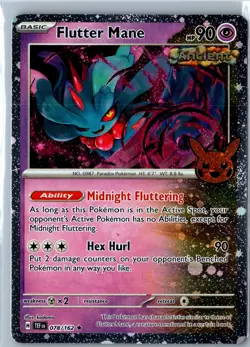 Flutter Mane (Cosmos Holo) Trick or Trade BOOster 2024 078/162 Holo Holo NM - Image 1