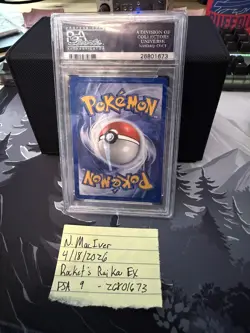 2005 POKEMON EX DEOXYS #108 ROCKET'S RAIKOU EX-HOLO PSA 9 - Image 5