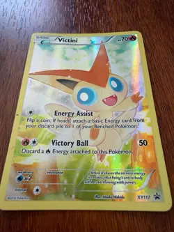 Pokemon TCG Victini XY117 Black Star Promo Full Art Card - Image 1