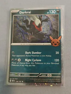 Pokemon TCG Darkrai (Cosmos Holo) 136/197 Trick or Trade Mint Card - Image 1