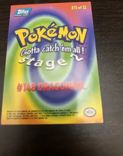 Topps Pokemon TV Animation 6 Card Lot Dragonair Omastar Magikarp Tauros Porygon - Image 4