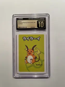2019 Pokemon Japanese Playing Cards Old Maid - Raichu - CGC 10 PRISTINE - Image 1
