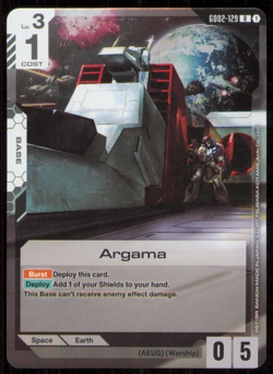 Gundam Card Game Argama Rare Dual Impact GD02-129 R NM - Image 1