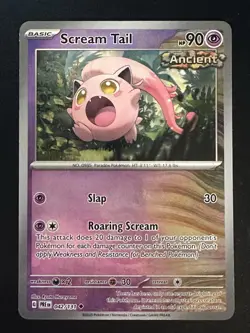 Scream Tail 42/131 Pokemon Prismatic Evolutions Master Ball Reverse Holo NM - Image 1