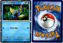 Pokemon Card - Carvanha Scarlet & Violet Promo 093 Promo Holo Near Mint - Image 3