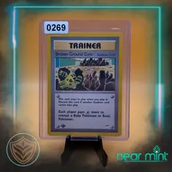 Pokemon Card - Broken Ground Gym Neo Destiny 92/105 1st Edition Rare - Image 3
