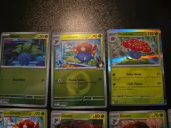 13 Oddish, Gloom & Vileplume Pokemon Cards. 2 Reverse Holo & 1 Holo - Image 2