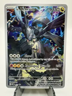 N's Zekrom Holo Promo C-1 English 031 Mega Evolution Promo Pokemon Card - Image 1