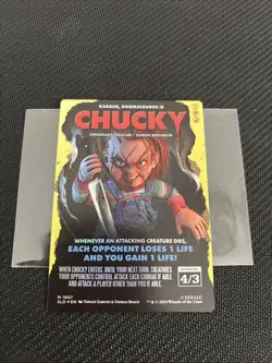 MTG Chucky Kardur Doomscourge M Secret Lair x Chucky #1807 Foil - Image 2
