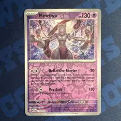 Pokemon 151 Mewtwo 150/165 Sv: Scarlet & Violet Reverse-Holo (NM) - Image 1