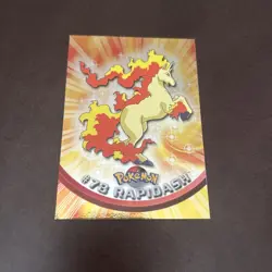2000 POKEMON Topps TV Animation HOLO FOIL #78 RAPIDASH! - Image 1