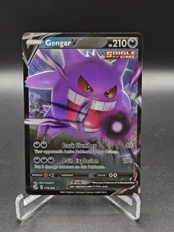 Pokemon TCG Gengar V 156/264 Fusion Strike Ultra Rare Holo, Near Mint Condition - Image 1