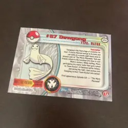 Topps Pokemon Silver Foil Dewgong #87 Regular TV Animation Edition - Image 2