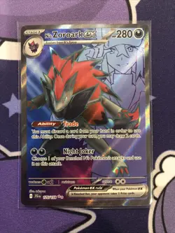 Pokemon Ns Zoroak Full Art Ultra Rare 175/159 Journey Together NM - Image 1