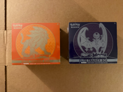 Pokemon Sun and Moon ETB Lunala and Solgaleo New and Sealed! Free Shipping! - Image 1