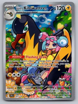 Iono's Kilowattrel 163/159 Illustration Rare Journey Together Near Mint - Image 1