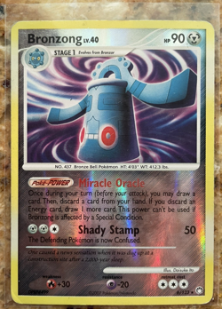 Pokemon TCG 2007 Diamond & Pearl Mysterious Treasures Rev Holo Bronzong 6/123 HP - Image 1
