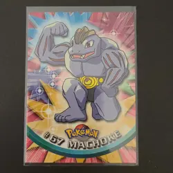 #67 Machoke 1999 TOPPS Pokemon TV Blue Label Vintage! - Image 1